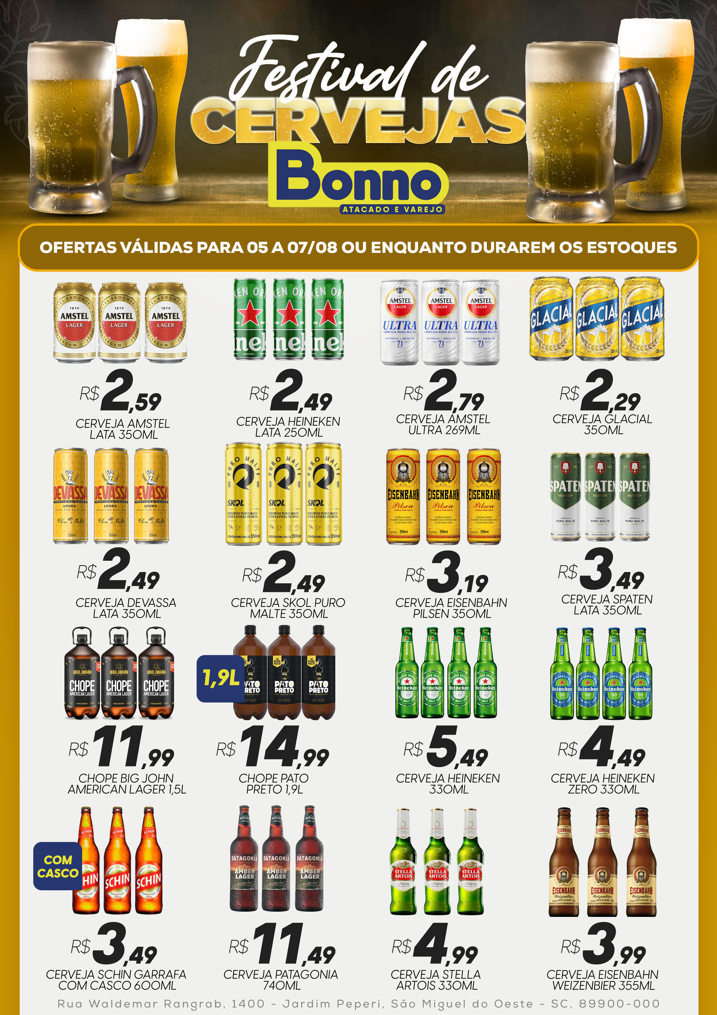 Festival de cervejas no Bonno!